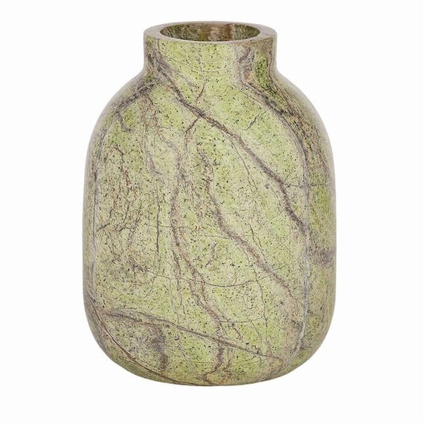 Kenzie Marble Vase in Green/Brown