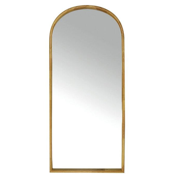 Astria Arch Floor Mirror in Oak Wood