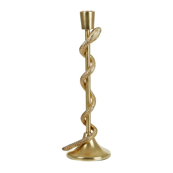 Serpent Queen Metal Candle Holder Gold (L)