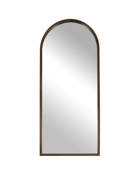 Astria Arch Floor Mirror in Walnut Wood