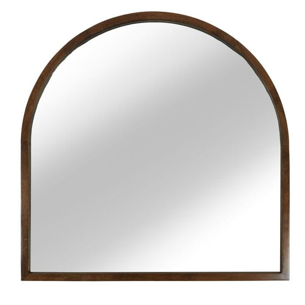 Astria Arch Mirror in Walnut Wood