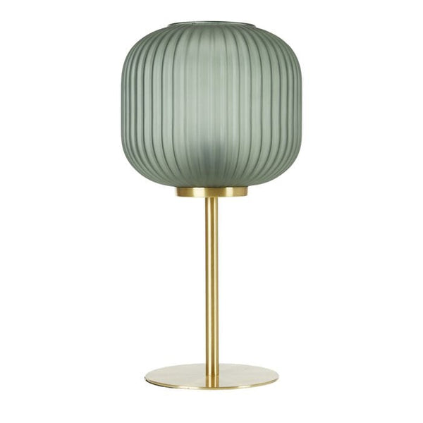 Aristea Glass Table Lamp Gold/Green (Save 14%)