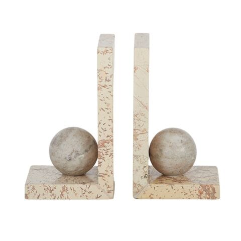 Mamasita Marble Bookends Nude/Beige - Set of 2