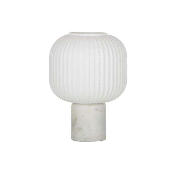 Axela Marble Table Lamp in White