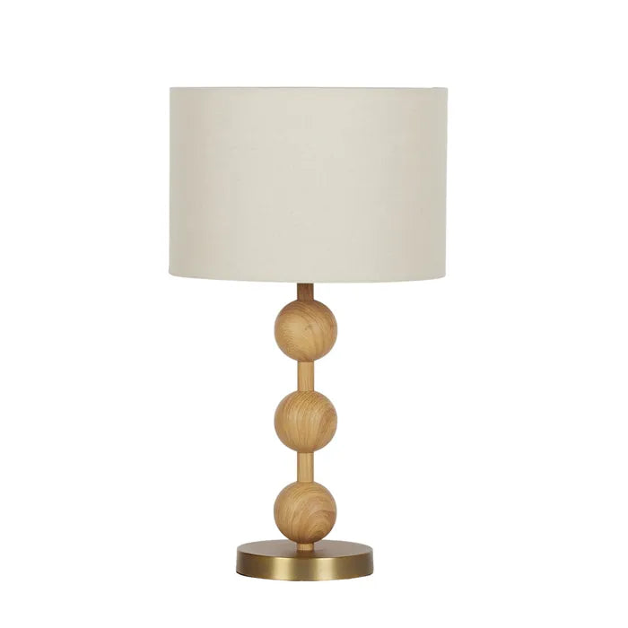 Carmenta Beaded Table Lamp in Natural