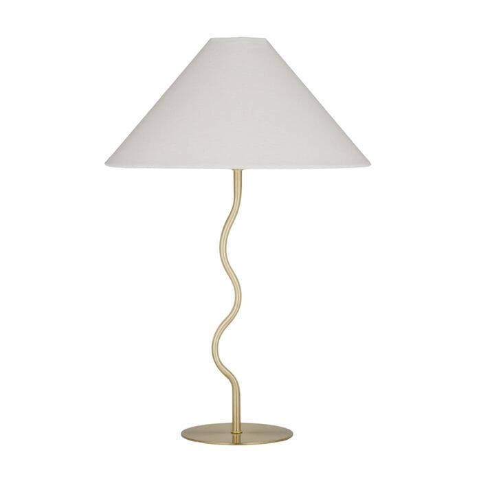 Picasa Table Lamp in Gold/White