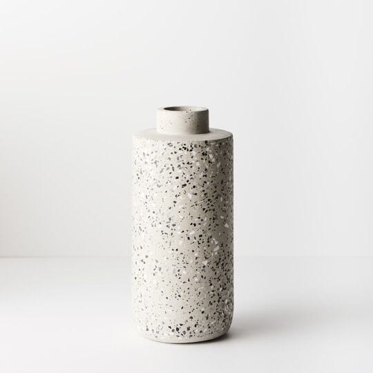 Olivia Grey Terrazzo Vase 27.5cm (Save 38%)