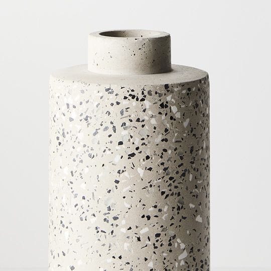 Olivia Grey Terrazzo Vase 27.5cm (Save 38%)