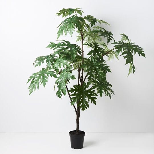 Papaya Leaf Artificial Indoor Plant 132cm
