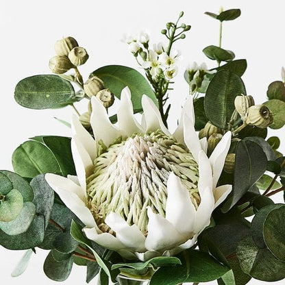 Protea King Artificial in Vase 30cm