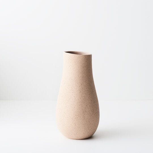 Dalida Textured Vase in Almond - Large