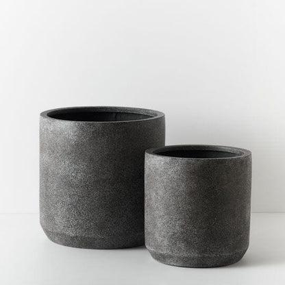 Isadora Pot in Black Terrazzo 50cm
