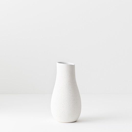 Dalida Stone Vase in White - Small (Save 24%)