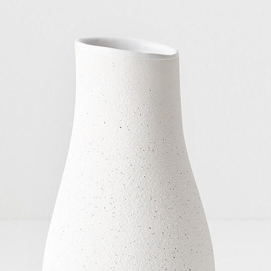 Dalida Stone Vase in White - Small (Save 24%)