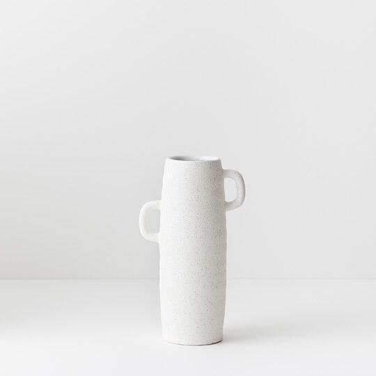 Zena Ceramic Vase in White 25.5cm