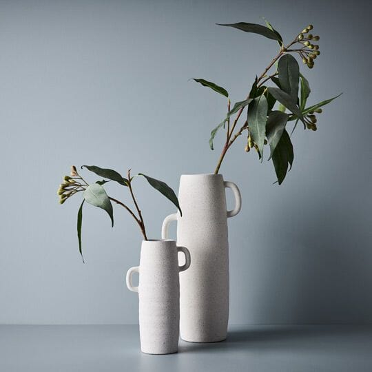 Zena Ceramic Vase in White 25.5cm