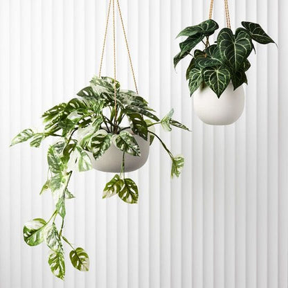 Monstera Adansonii Faux Hanging Bush 76cm