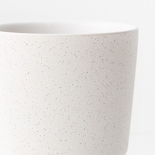 Dalida Footed Plant Pot in White