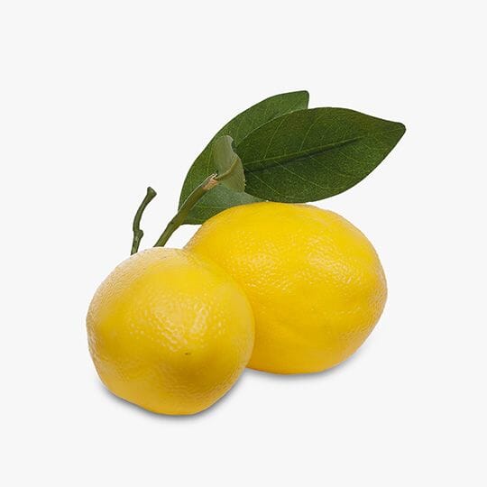 Artificial Lemon Cluster W/ Leaves 15cm