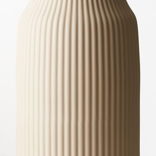 Bodrum Ceramic Ribbed Vase in Sand 43cm