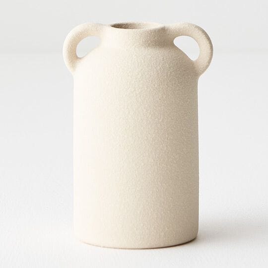Ynes Stone Vase in Ivory 9.5cm