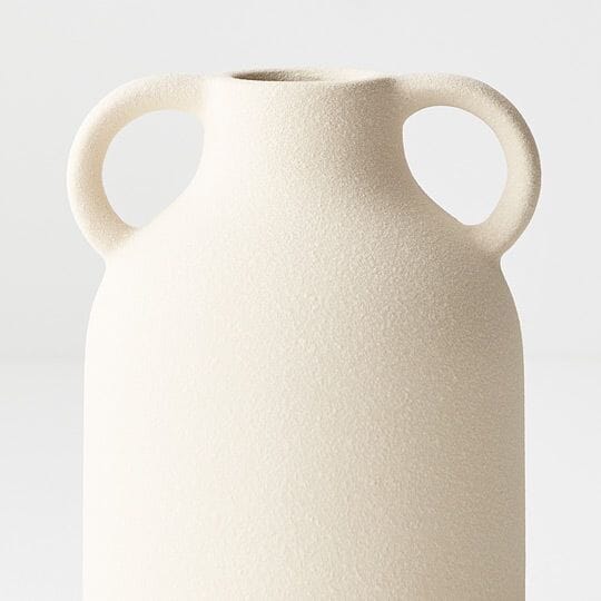Ynes Stone Vase in Ivory 14.5cm