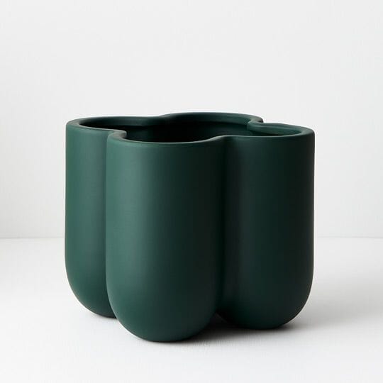 Saya Ceramic Vase or Pot Deep Green (Save 23%) Large