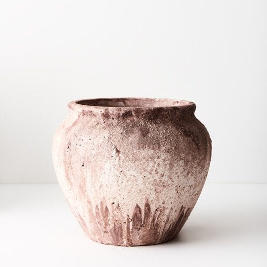 Sicily Urn Vase in Antique Terracotta 30cm