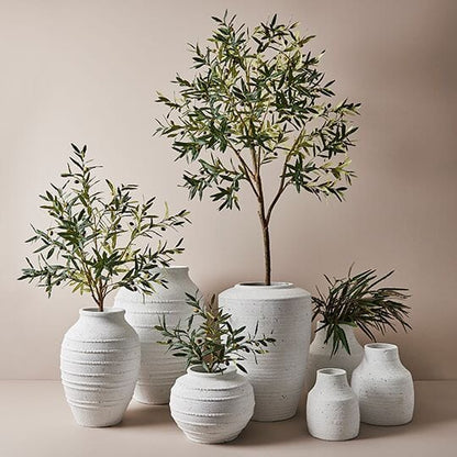 Puglia Pot in Antique White 63cm