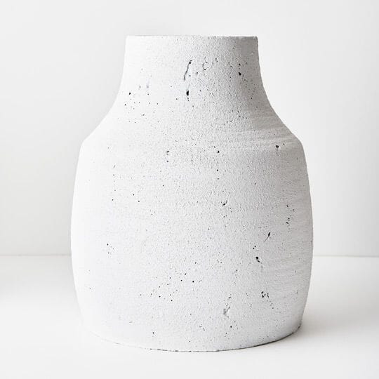Palermo Vase in Antique White 40cm