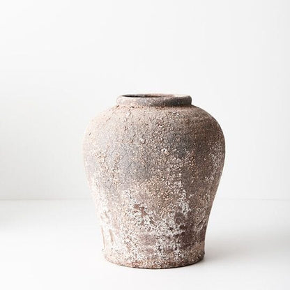 Capri Stoneware Vase in Antique Copper 27cm