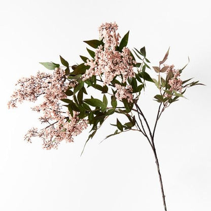 Berry Pepper Artificial Spray in Cream Pink 115cm