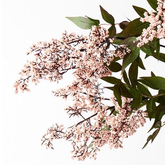 Berry Pepper Artificial Spray in Cream Pink 115cm