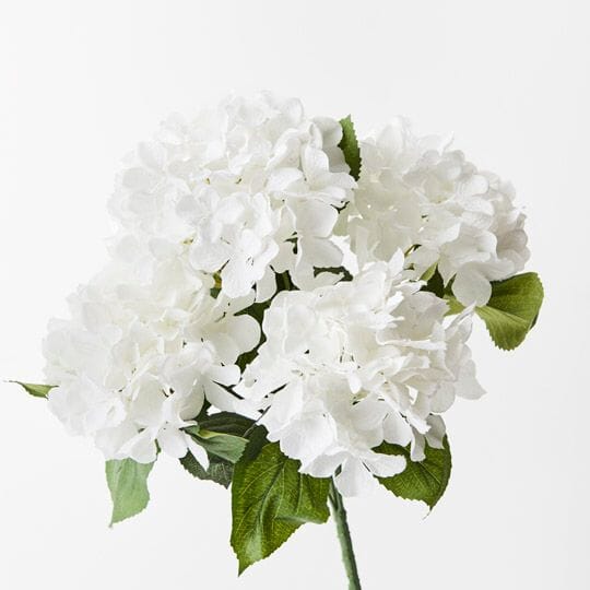 Hydrangea Artificial Bush in White 46cm