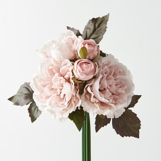 Peony Artificial Bouquet in Soft Pink 35cm