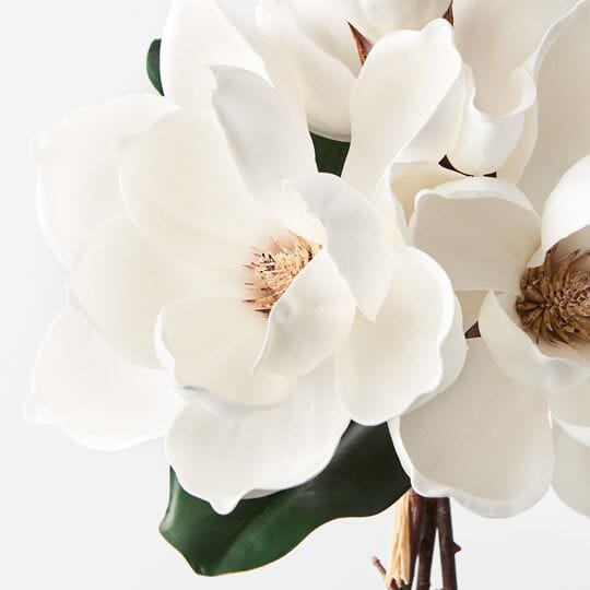 Magnolia Japanese Faux Bouquet White 35cm