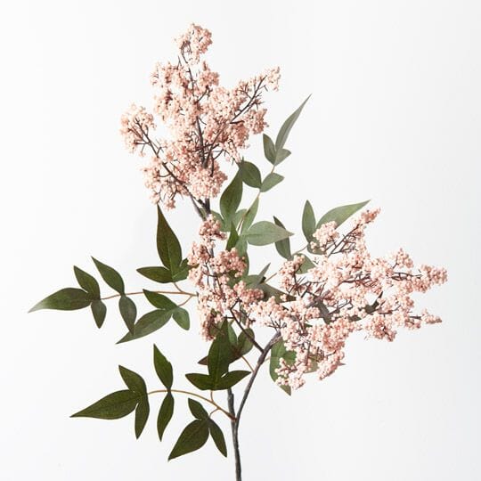 Berry Small Pepper Faux Spray in Cream Pink 38cm