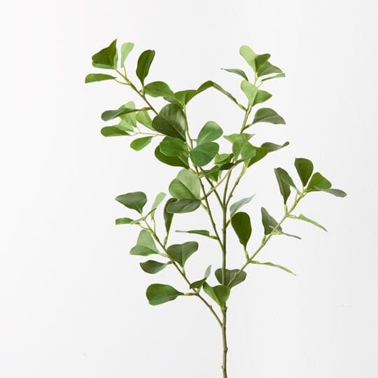 Ficus Triangle Artificial Spray in Green 78cm