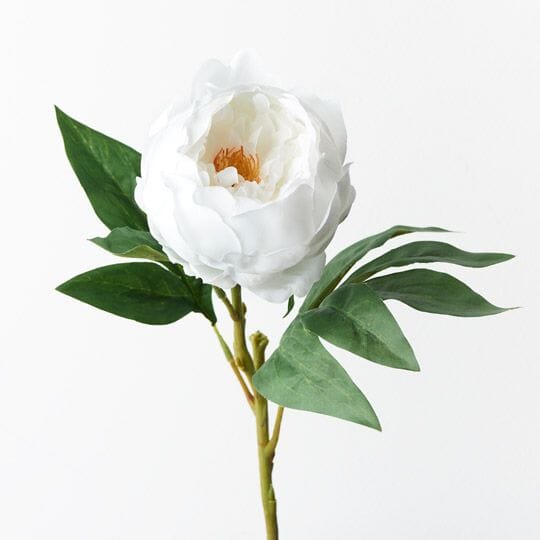 Peony Faux in Winter White 58cm
