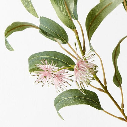 Bottlebrush Artificial Spray in Pink/Green 81cm