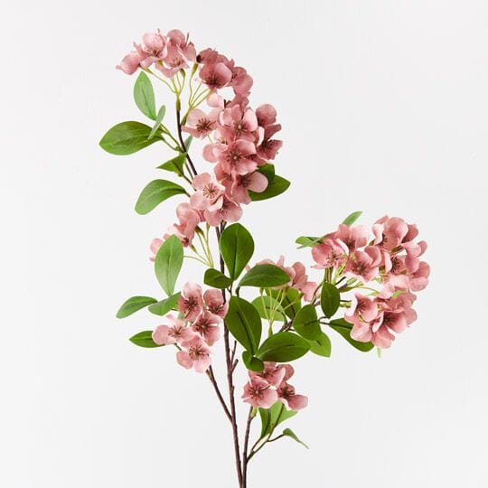 Snow Flower Artificial Spray in Dusty Pink - 80cm