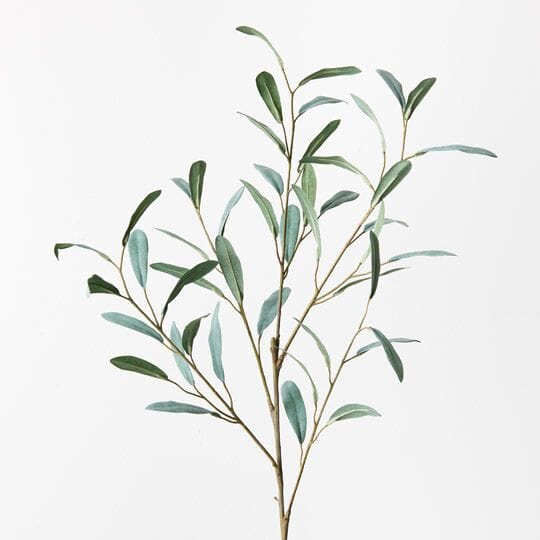 Olive Leaf Artificial Spray in Grey/Green 92cm