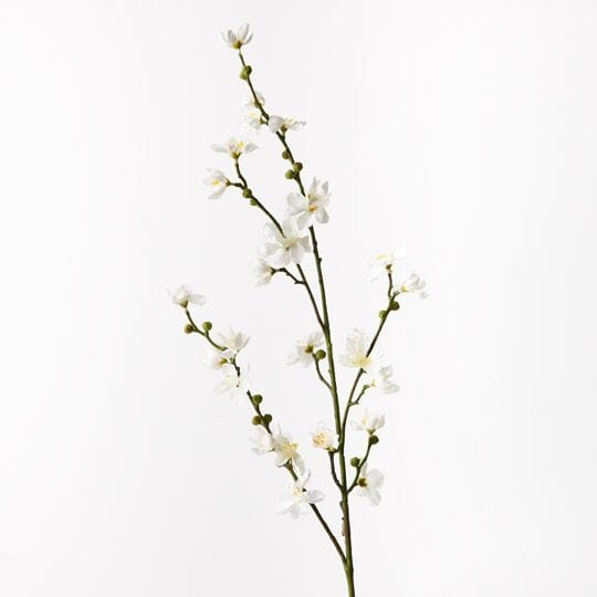 Cherry Faux Blossom in White 106cm