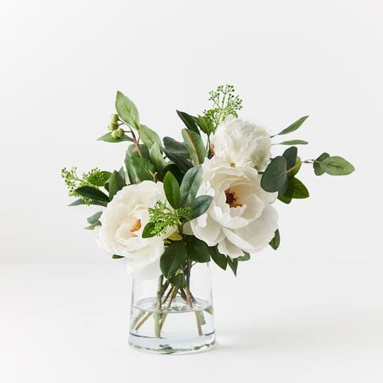 Peony Artificial Mix in Vase 36cm
