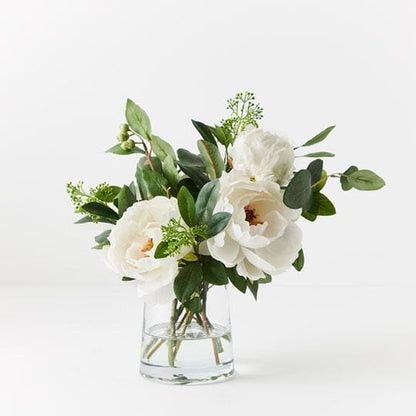 Peony Artificial Mix in Vase 36cm
