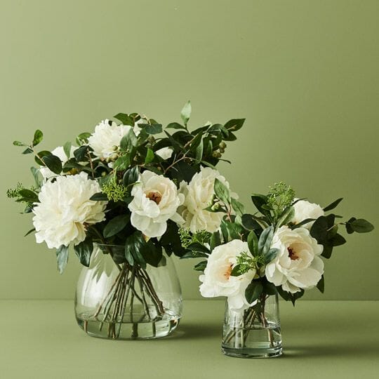 Peony Artificial Mix in Vase 36cm