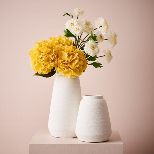 Syros Texture Vase in Matte White 30cm