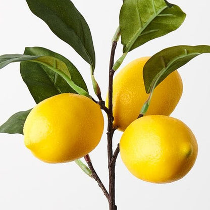 Lemon Artificial Spray W/ Leaves