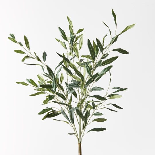 Olive Leaf Artificial Bush in Green 58cm