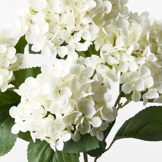 Hydrangea Artificial Bush in White 46cm